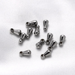 10 tk kullav&auml;rvi roostevabast terasest veetilga ripatsid, otsad helmed, sabapikenduskett isetegemise ehete jaoks. Leidmise tarvikud