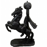 Peata ratsaniku kuju vaigukujuke &otilde;udus Halloweeni kaunistus Halloweeni k&otilde;rvitsapea kuju kodu t&ouml;&ouml;laua sisekujundus k&auml;sit&ouml;&ouml; must