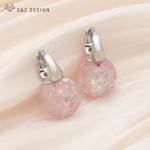 Moodsad luksuslikud &uuml;mmargused v&auml;rvilised k&otilde;rvar&otilde;ngad naistele, t&uuml;drukutele, trendikad elegantsed ehted, roosa kullav&auml;rvi ja k&otilde;rvatropiga kingitus