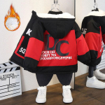 Poiste vabaaja mantel Talvine polsterdatud mantel lastele 90cm