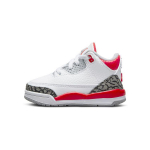 Air Jordan 3 Retro TD Fire Red 2022 beebi tossud valged tsement-hall must DM0968-160 22