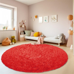 Palus &uuml;mmargune vaip kohev pehme pulstunud vaip magamistoa toolile matt Vannitoa matt Armas t&uuml;drukutuba mati k&otilde;rval 23 v&auml;rvi kodukaunistus Diameter 200cm