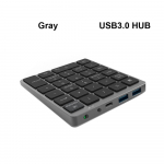 Juhtmeta Bluetoothi ​​numbriklaviatuur koos USB-jaoturiga kahe režiimiga laetava numbriklahvistikuga tahvelarvuti jaoks
