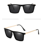 Moodsad p&auml;ikeseprillid Uus kast polariseeritud p&auml;ikeseprillid Metallist s&otilde;iduprillid Unisex p&auml;ikeseprillid Polariseerimata moodne aksessuaar must