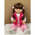 22-tolline t&auml;issilikoonist keha Reborn Doll Beebi m&auml;nguasi Naeratav Raya Emulation Nukk Lapsed T&uuml;druk Printsess Kleit Nukk Lastep&auml;eva kingitus