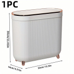 1 tk &otilde;huke ja suletud kaanega tualett-pr&uuml;gikast &ndash; ideaalne elutuppa, magamistuppa ja vannituppa &ndash; 12,5 x 5,51 x 11,2 tolli roosa kuldne v&auml;rv