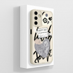 Telefoni&uuml;mbris Samsung Galaxy A15 A 15 4G 5G kate, luksuslik moodne disain matt must ruudukujuline kvaliteetne pehme vedel silikoonkest Samsungi kaitseraua jaoks Samsung A15