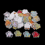 50tk - 2 auguga Puidust Multikas Kassin&ouml;&ouml;bid Riiete &otilde;mblemine Kaunistus