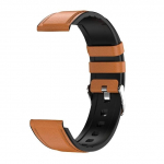 Silikoonist/v&otilde;rkv&ouml;&ouml;st/terasest kellarihmast k&auml;ev&otilde;ru rihm 22 mm naiste meeste pehmest kummist nutikellarihma tarvikud pruun