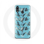 Sinise taustaga &uuml;mbris Huawei P20 Lite Butterflies jaoks