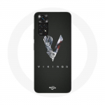 &Uuml;mbris Xiaomi Redmi Note 11 4G Vikings Series 6. hooaja logo V M&otilde;&otilde;gahall must taust