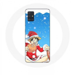 &Uuml;mbris Samsung Galaxy A51 5G Anime One Piece Luffy Christmas Day 2023 jaoks