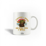 Mug en C&eacute;ramique Coffee Baby Yoda Star Wars Coffee I Need Or Kill You I Will