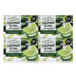 On the Body Super Botanic Cucumber & Lime Soap, 80g, 4 pieces
