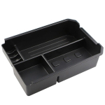 for Toyota RAV4 RAV 4 2013 -2015 ABS Car Armrest Storage Box Center Arm Rest Glove Box Tray Case Organizer Accessories black