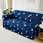 Elutoa elastne diivani kate Prinditud diivani kate L-kujuline diivani m&ouml;&ouml;bli kaitsekate Magamistoa kodukaunistusega diivanikate Large(190-230cm)1PC