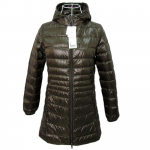 Valge pardi sulejope naiste &uuml;likerge kapuutsiga &otilde;huke pikkade varrukatega parkmantel 2XL