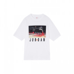 Jordan x Undefeated Undefeated x Jordan Kapsli Prindiga &Uuml;mmarguse Kaelusega T-s&auml;rk V3 Meeste Topid Valge DX6030-100 L