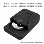 C-t&uuml;&uuml;pi taaslaetav nupp-akulaadija miniliitiumaku USB C laadijad LIR2032, LIR1632, LIR2025, LIR2016 aku jaoks 1PC must