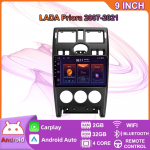 9-tolline Android Carplay LADA Priora 2007-2021 autoraadio multimeedia videopleier GPS-navigatsioonis&uuml;steem WIFI 2+32GB 2+32GB,black