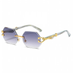 Rimless P&auml;ikeseprillid Square Naiste Retro p&auml;ikeseprillid Brand Designer Prillid UV400 Shades Oculos Naiste Gafas as picture