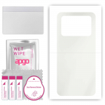 apgo MATTE Protective Skin Sticker for the back compatible with Xiaomi Poco M4 Pro, Wrap Film, Hydrogel Film, Flexible, Soft TPU with positioning laye