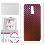 apgo skin sticker film foil vinyl for the BACK compatible with Huawei Mate 20 lite, scratch-resistant, easy to install - Carbon Chameleon CAKA5