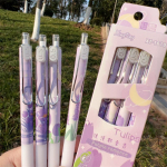4/5/6/7tk Fashion Geelpliiats Simplicity Korea &uuml;hev&auml;rviline seeria kirjatarvete geelpliiats 0,5 mm musta tindiga v&auml;ljal&otilde;igete albumi pliiats Armsad kirjutustarbed 4pcs