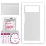 apgo Protective Skin Sticker for the back compatible with Xiaomi Mix Fold 2, Wrap Film, Foil, Vinyl - Pattern Transparent Carbon