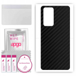 apgo Protective Skin Sticker for the back compatible with Oppo Reno 6 Pro 5G CPH2247, Wrap Film, Foil, Vinyl - Pattern Carbon Black