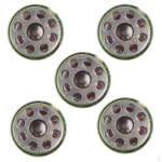 5 Pieces Thin Round Speaker Small Trumpet Loudspeaker 32ohm 2mw~3mw 4.0mm x 10mm Headphone