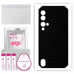 apgo Protective Skin Sticker for the back compatible with Blackview BV9900 Pro, Wrap Film, Foil, Vinyl - Pattern Matte Black