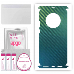 apgo Protective Skin Sticker for the back+sides compatible with Huawei Mate 40 Pro, Full Wrap Film, Foil, Vinyl - Pattern Carbon Chameleon CAKA1