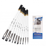 10 tk maalipintslite komplekt Art akr&uuml;&uuml;l gua&scaron;&scaron; &otilde;li akvarellmaali kunstnik nailonjuuksed p&ouml;&ouml;k puidust vardaharjade komplekt HB-3385 10pcs