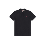 Levis tikitud lipu logoga l&uuml;hikeste varrukatega polo meestele, must 35883-0007 S