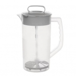 1/2 tk jookide segamiskann 2000 ml suletud veepudel kaanega L&auml;bipaistev reguleeritav segisti kolb K&auml;sitsi mahlakann Joogi segamine 1pc