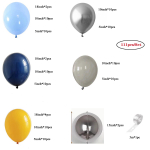 111 tk Astronauti &otilde;hupallide kombinatsioon Sinine ja H&otilde;bedane Lateksist &otilde;hupallide komplekt Alumiiniumfooliumist &otilde;hupallid Dekoratsioon Toa kaunistus S&uuml;nnip&auml;evade teemapidu jaoks