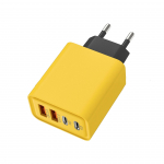 1PC 120W topelt PD + topelt USB laadija Apple 15 Huawei mobiiltelefonile kahe t&uuml;&uuml;pi nutikas kiirlaadimispea European standard