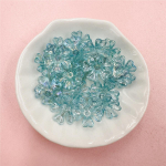 20 tk Fashion AB v&auml;rviline 5 kroonlehega lillepesa lahtiste helmestega ripats koos auguga k&auml;ev&otilde;ru Neacklce juuksen&otilde;elade valmistamiseks sinine