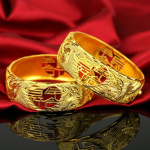 Kuldne V&auml;rv Uus Pulmak&auml;ev&otilde;ru Lai Versioon Sajandipikkune Armastus Draakon F&ouml;&ouml;niks K&auml;ev&otilde;ru Pruut Pulmaehted 1 PC kuld