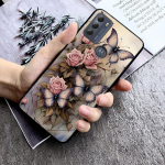 Liblikas Roosi Lillega Telefoni&uuml;mbris Moto G84 G23 G24 G31 G32 G41 G51 G52 G53 G54 G71 G82 G42 G62 G200 G Play G Stylus jaoks Moto G71 5G