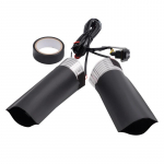 Universaalsed soojendusega k&auml;epidemed 12 V mootorratta elektrilise soojenduse k&auml;epideme komplekt Paigaldage k&auml;sikomplekt Universaalne elektriline soojendus, juhtraua padi must