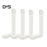 4 tk voodilina hoidiku klambrid Lihtsalt paigaldatavad L-kujulised madratslina nurgahaaratsid Korduvkasutatavad libisemisvastased kinnitusklambrid linadele kattele tekid valge