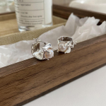 S925 k&otilde;rvar&otilde;ngas Ins High Sense h&otilde;bedased p&auml;rliga k&otilde;rvar&otilde;ngad naiste l&auml;&auml;ne stiilis Korea k&otilde;rvar&otilde;ngad 925