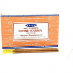 Satya Nag Champa Divine Karma viirukipulgad Agarbatti 180 grammi karp | 12 pakki 15 grammi karbis | Ekspordi kvaliteet pruun