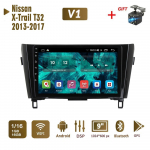 Android Auto raadio stereo Nissan X-Trail T32 Qashqai J11 T31 J10 2013-2017 jaoks GPS-navigatsiooniga 2DIN 4-tuumaline multimeediam&auml;ngija 1+16GB Autoradio 1+16GB