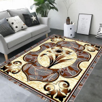 Nordic Flowersi 3D vaibavaip kodu elutuppa magamistoa diivani uksemati sisekujundus M&auml;nguala vaip Libisemiskindel p&otilde;randamatt 160*250cm gray