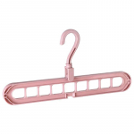 Multifunktsionaalne kokkupandav riidenagi &ndash; 9 auguga, ruumis&auml;&auml;stlik disain magamistoa riidekapi hoidmiseks roosa