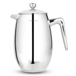 Easyworkz Nando French Press kahekordse seinaga isoleeritud 304 roostevabast terasest 1000 ml kohvi- ja teekeetja white