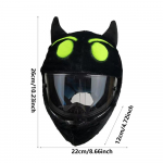 Mootorratta kiivri kate Naljakas multikas Palus kiiver Kaitsev kiiver terve n&auml;o kate verine j&auml;nku kiivrid Halloweeni peo rekvisiidid must